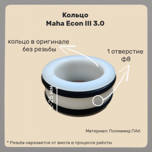 КОЛЬЦО РЕЗЬБОВОЕ MAHA ECON III 3.0 (TR 40X5, D 58)