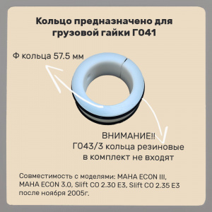 КОЛЬЦО РЕЗЬБОВОЕ MAHA ECON III 3.0 (TR 40X5, D 58)